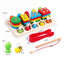 Wooden Montessori 3 in 1 Bee Clipping toy