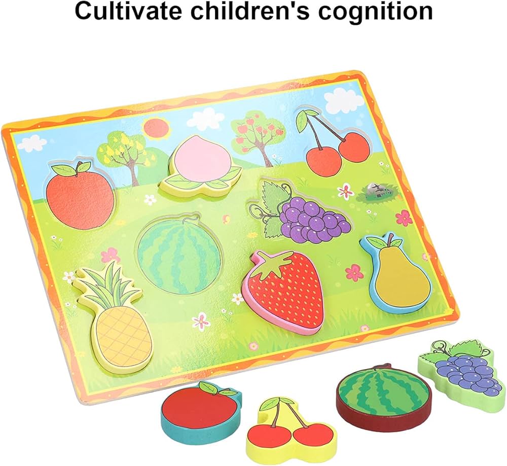 Wooden Chunky Puzzle Fruits-7 Pieces