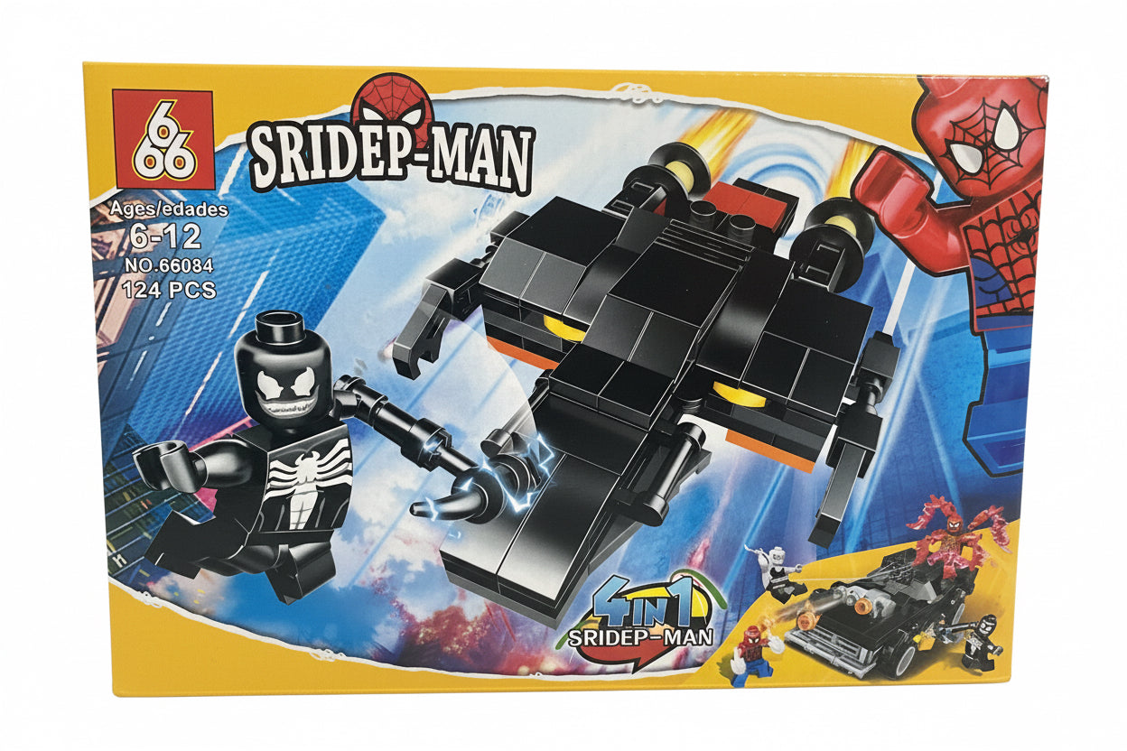 Spider-Man Building Block Set – 119 Pieces- for Kids 6–12