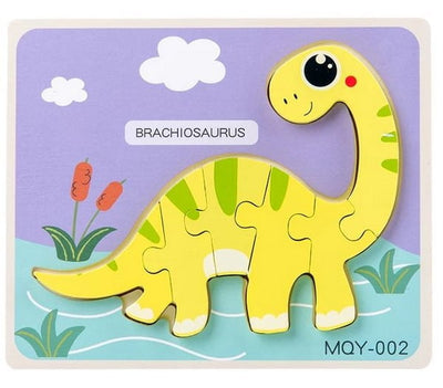 Wooden Dinosaur Puzzle – Colorful Educational Toy for Kids