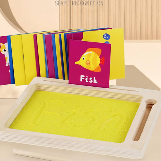 Wooden Montessori Sand wordpad toy