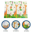 Foldable XPE Foam Play Mat – 180 x 200 cm Reversible Educational Mat