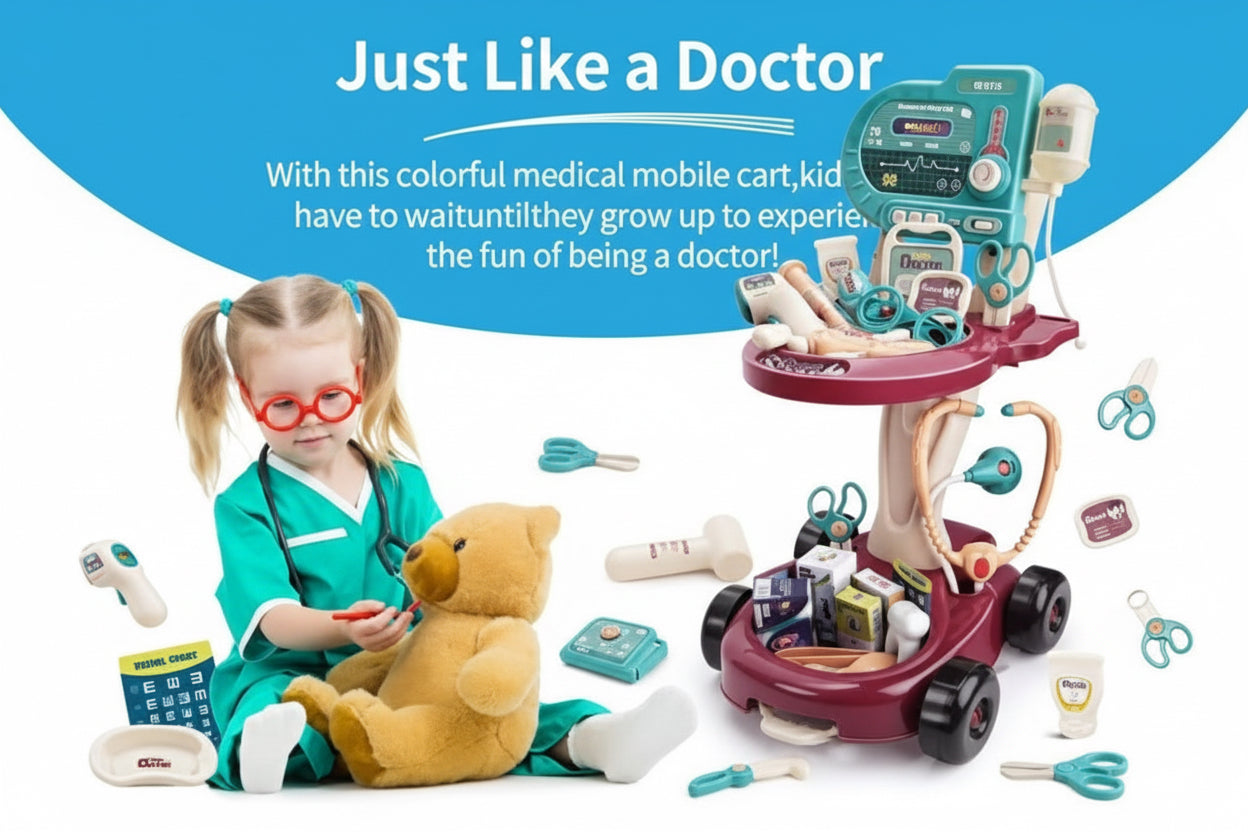 Junior Surgeon 24-Piece Medical Center – Light-Up Interactive Doctor Set