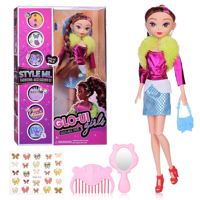 Glo-Up Girls: Kenzie Fashion Doll – Music Maven & Style Transformation