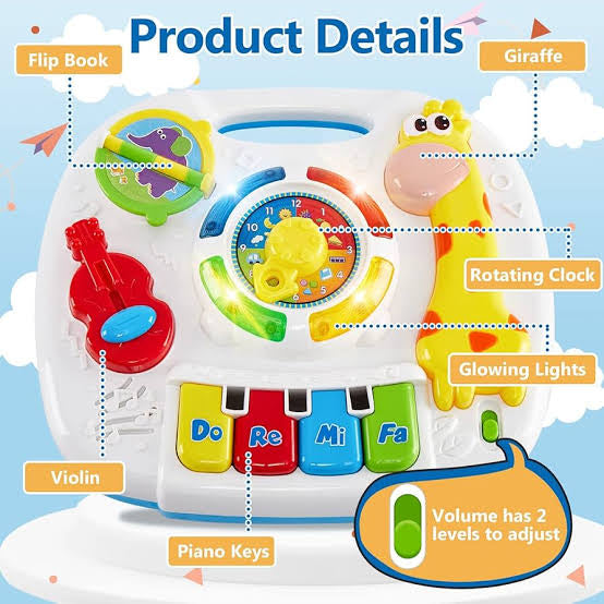 Musical multifunctional learning table