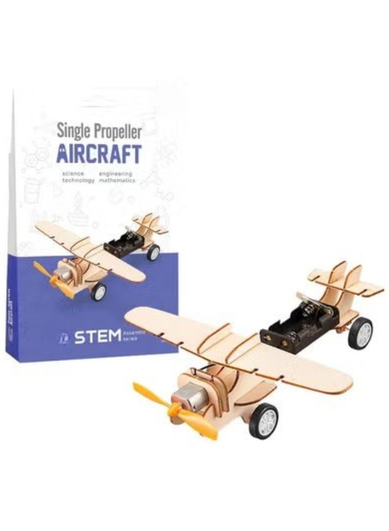 3D DIY Wooden Aircraft Model – Handmade STEM Construction Kit