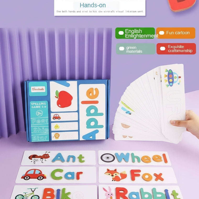 English Spelling & Alphabet Discovery Set – 66-Word Vocabulary Game