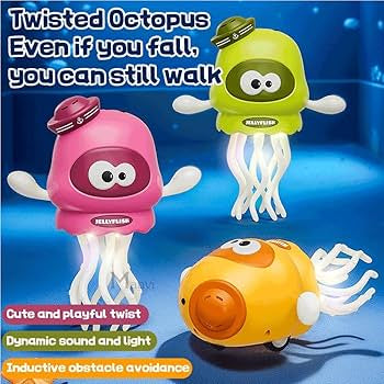 Musical Dancing Octopus Toy with Lights – Crawling & Interactive Baby Toy
