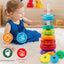 Grow Up Spinning Stacking Toy – Colorful Ring Spinner for Toddlers 12M+