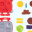 Color clay burger machine toy