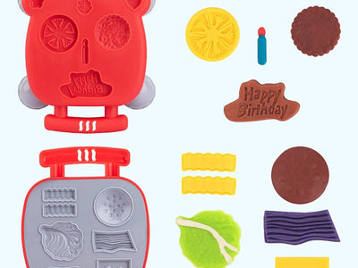 Color clay burger machine toy