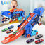 Dinosaur Transporter Truck & Transforming Race Track Set for Kids (Ages 3â€“6)