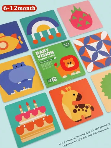 Infant Vision Trigger Cards (Level 2) – Color & Pattern Recognition Set