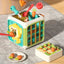Montessori Busy Activity Cube for Toddlers – Multifunctional Learning Toy