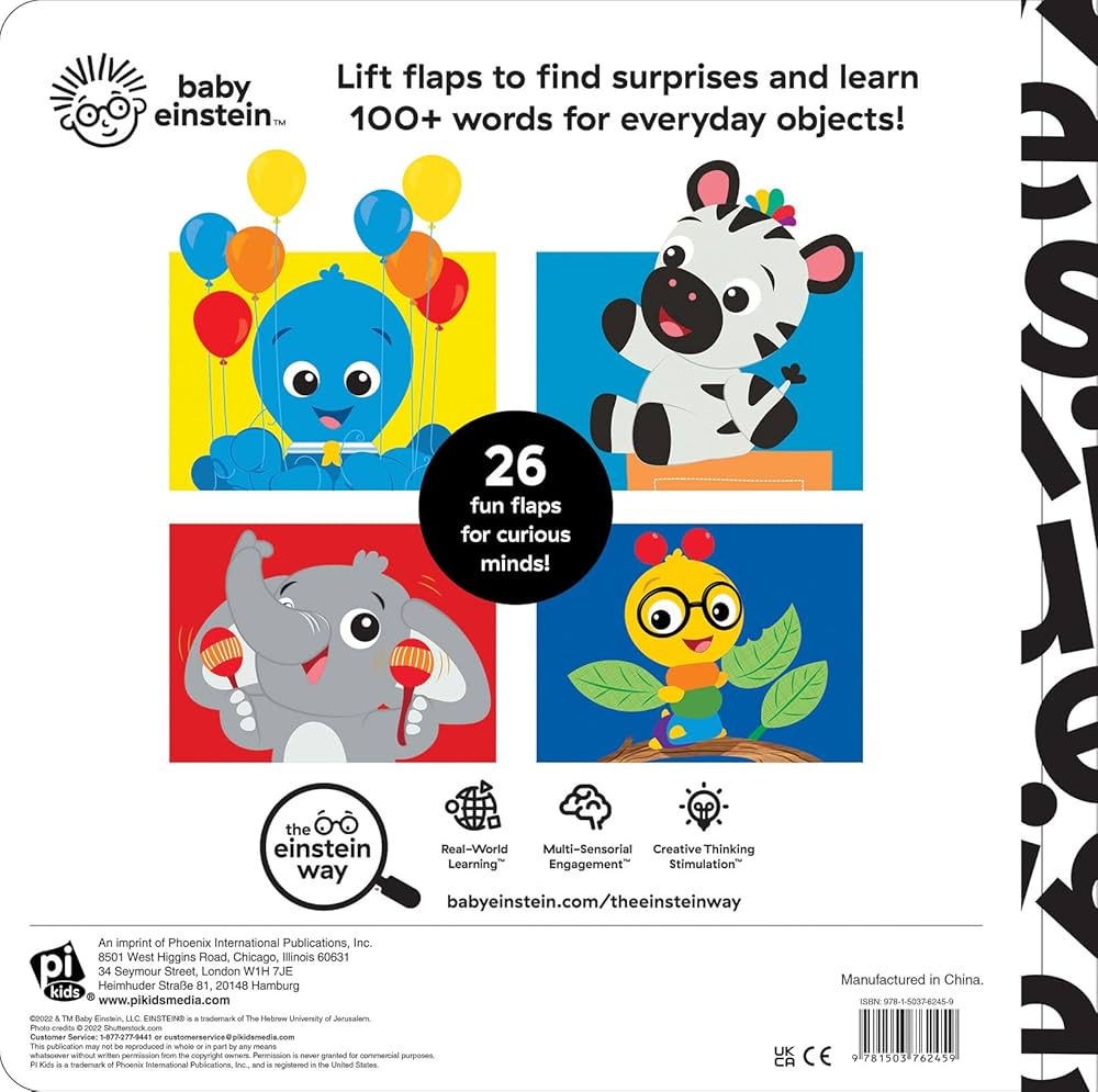 Baby Einstein: My First 100 Words – Lift-A-Flap Board Book