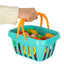 68-Piece Toddler Pretend Play Food Set with Cutting Tools & Grocery Basket