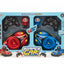 2-Player Interactive Remote Control Bumper Cars Battle Set with Ejecting Drivers (Red vs. Blue)
