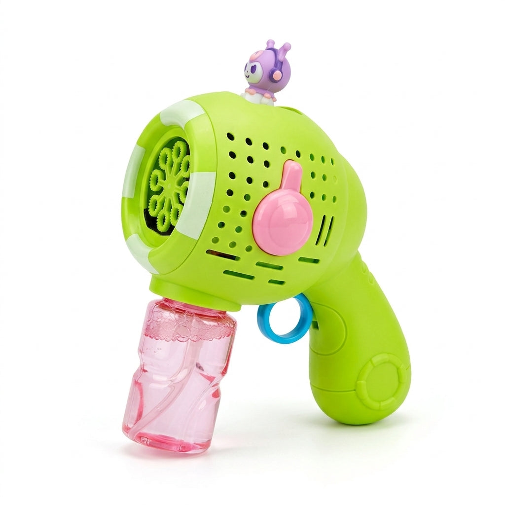 Automatic Space "Surprise Bubbles" Blaster Gun Toy with Stitch Figure & Solution Bottle (Ages 3+ Years)