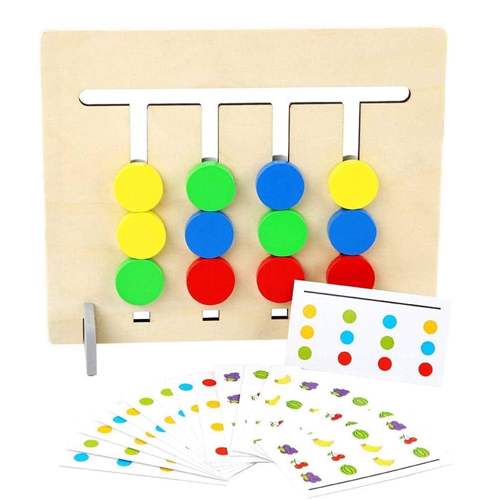 Logic 4 colors wooden toy