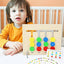 Logic 4 colors wooden toy