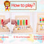 Logic 4 colors wooden toy