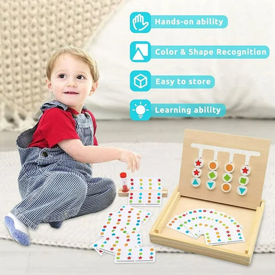 Logic 4 colors wooden toy