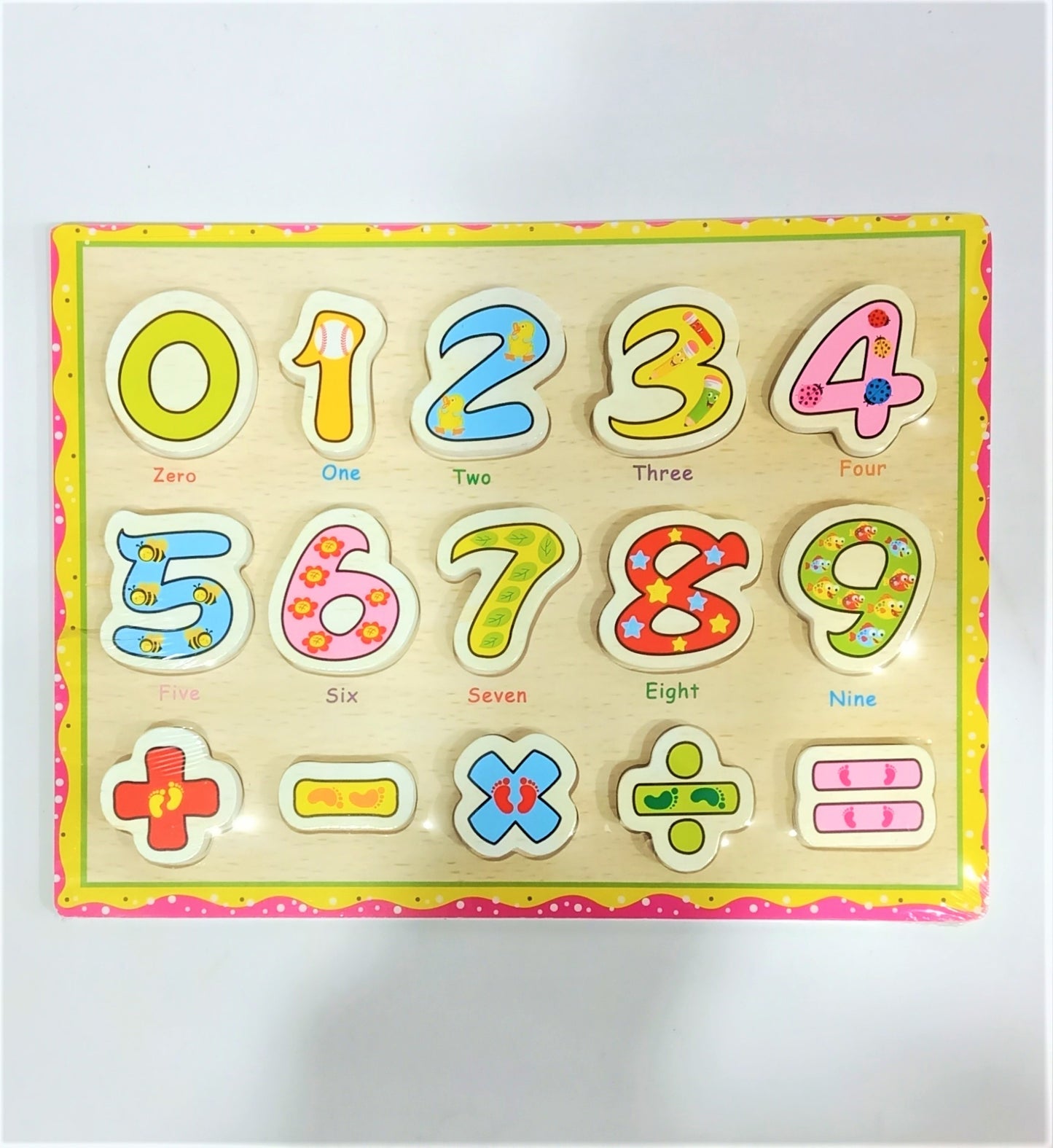 Chunky Wooden Numbers & Math Puzzle – First Arithmetic Steps