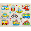 Ultimate Wooden Peg Puzzle bundle– 3-in-1: Farmyard Fun, Wildlife Safari, and Vehicles & Spaceships