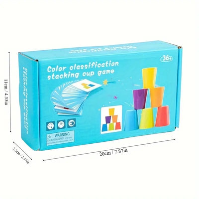 Color classification stacking cup toy 2 in 1