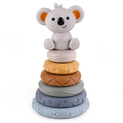 Stacked  silicone rings toy