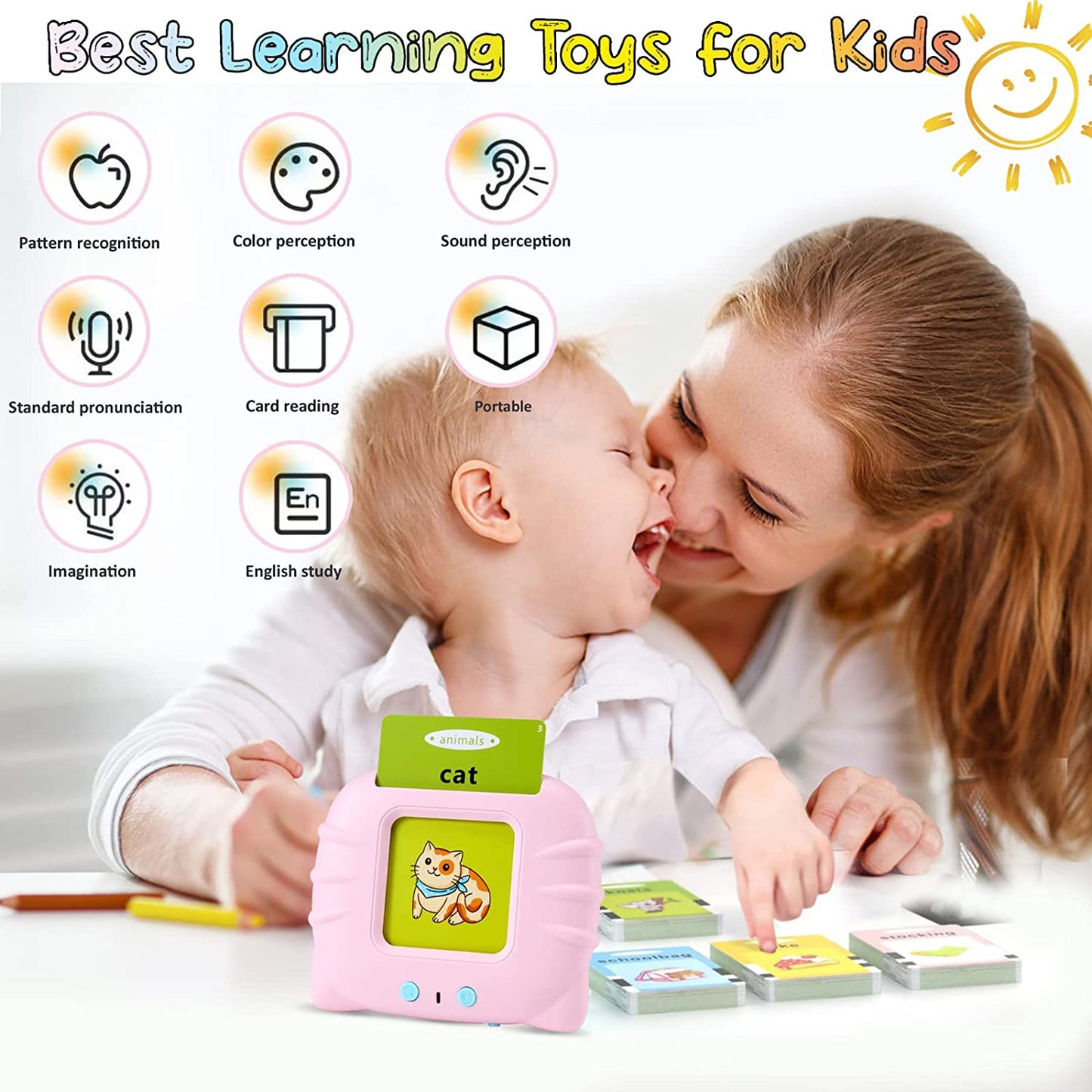 Early Literacy Interactive Card Reader Arabic-English | Ages 2–6 | Master Phonetic Articulation & Cognitive Categorization