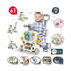 6-in-1 Multi-Stage Baby Push Walker, Ride-On Scooter, Baby Rocker & Interactive Activity Table Set (Ages 6M–3Y)