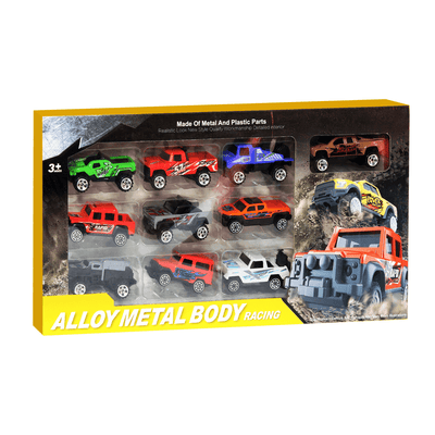 Metal cars 10-pack toy set