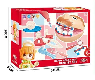 Magic Dough Happy Color Mud Dentist Set.