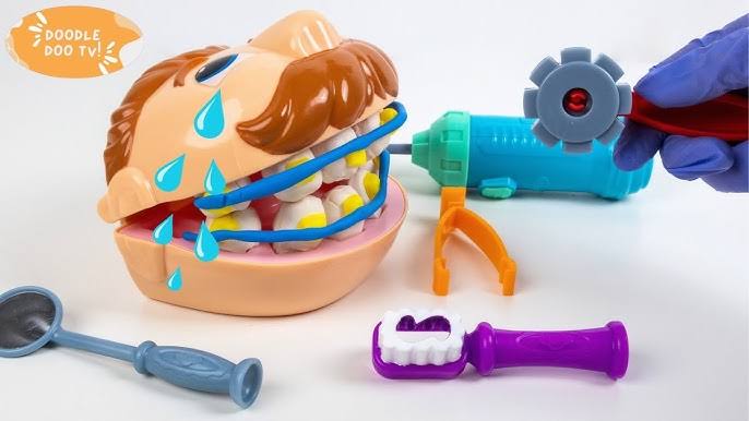 Magic Dough Happy Color Mud Dentist Set.