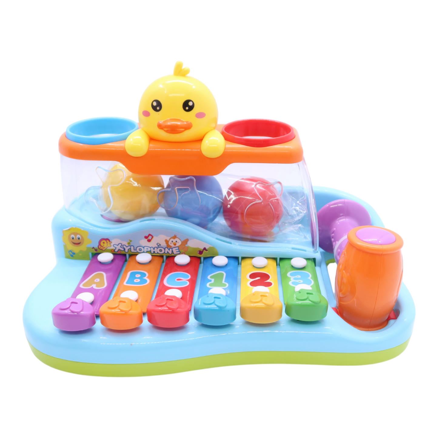 2 in 1 Musical Xylophone and knock a ball toy set
