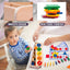 Colors & shapes wooden sorting box