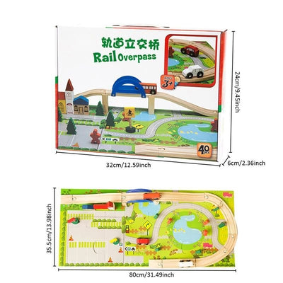 Rail overpass toy