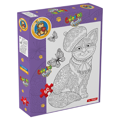Coloring Puzzle Cat 60 pcs