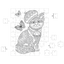Coloring Puzzle Cat 60 pcs