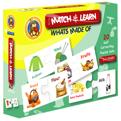 Match & Learn – What’s Made Of Puzzle set