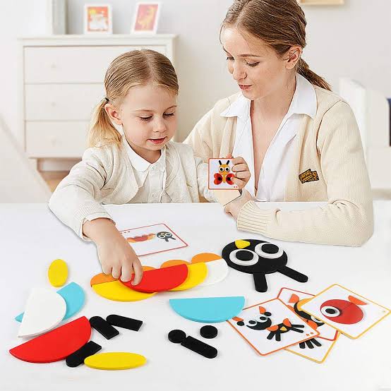 Animal Wooden pattern Blocks ( Geonimo )