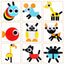 Animal Wooden pattern Blocks ( Geonimo )
