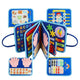 Montessori vehicles themed Felt Busy Board “ 20-in-1 Portable Activity Book