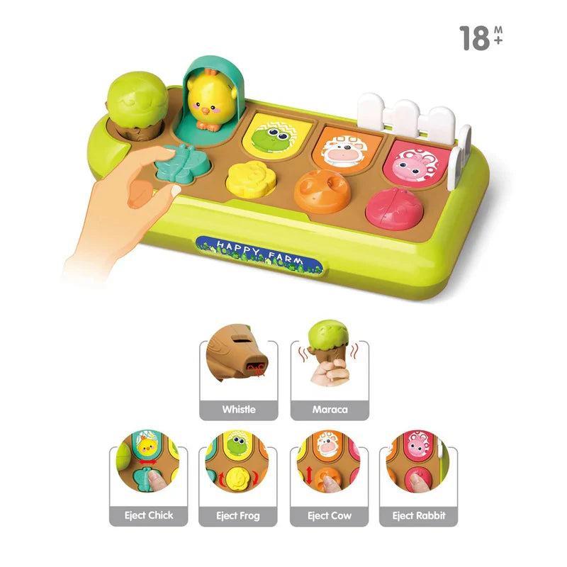Farm Hide & Seek Pop-Up Laboratory | Ages 18m+ | Master Mechanical Switches & Early Cause-and-Effect