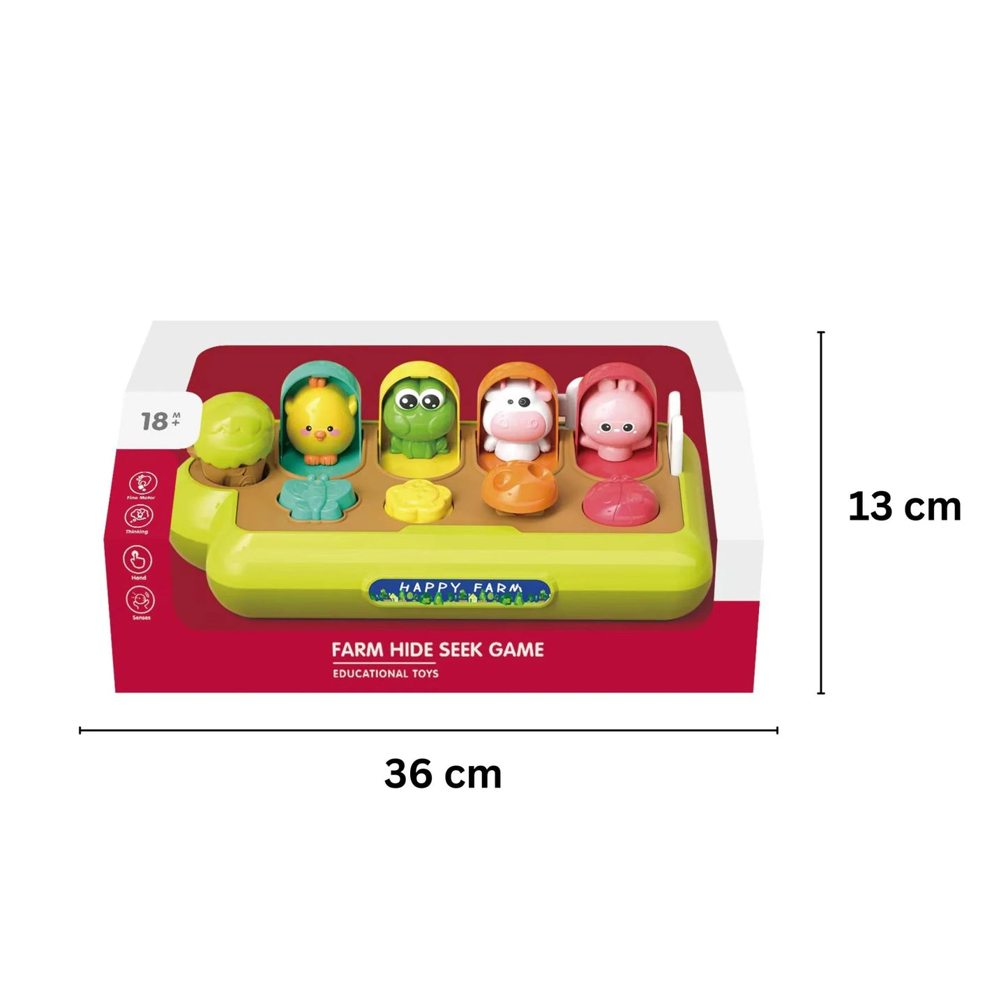 Farm Hide & Seek Pop-Up Laboratory | Ages 18m+ | Master Mechanical Switches & Early Cause-and-Effect