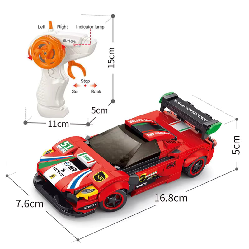 Build & Drive RC Red Sports Car Lego Set | Ages 6+ | Ignite STEM Skills & Motor Coordination