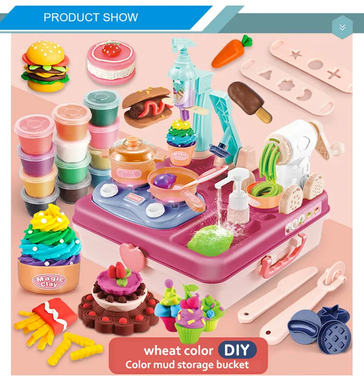 Dream Clay DIY Kitchen Station | Ages 3+ | Master Culinary Arts & Fine Motor Precision
