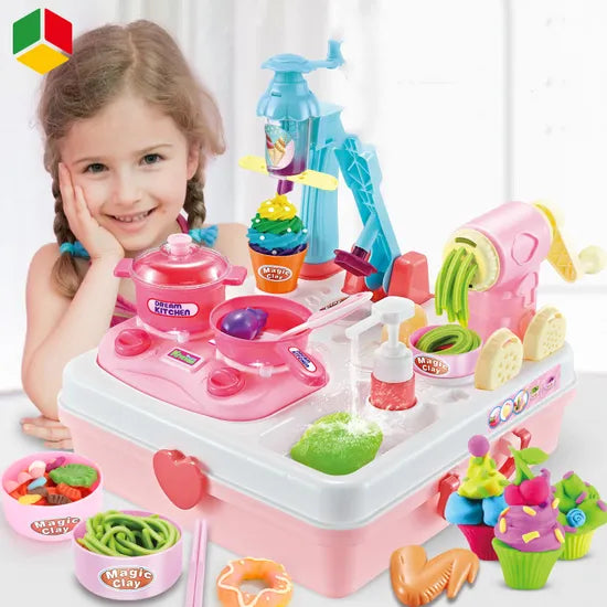 Dream Clay DIY Kitchen Station | Ages 3+ | Master Culinary Arts & Fine Motor Precision