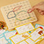 Wooden Small Nail Board Geoboard & Rubber Band Pattern Set for Kids (Ages 3–6)